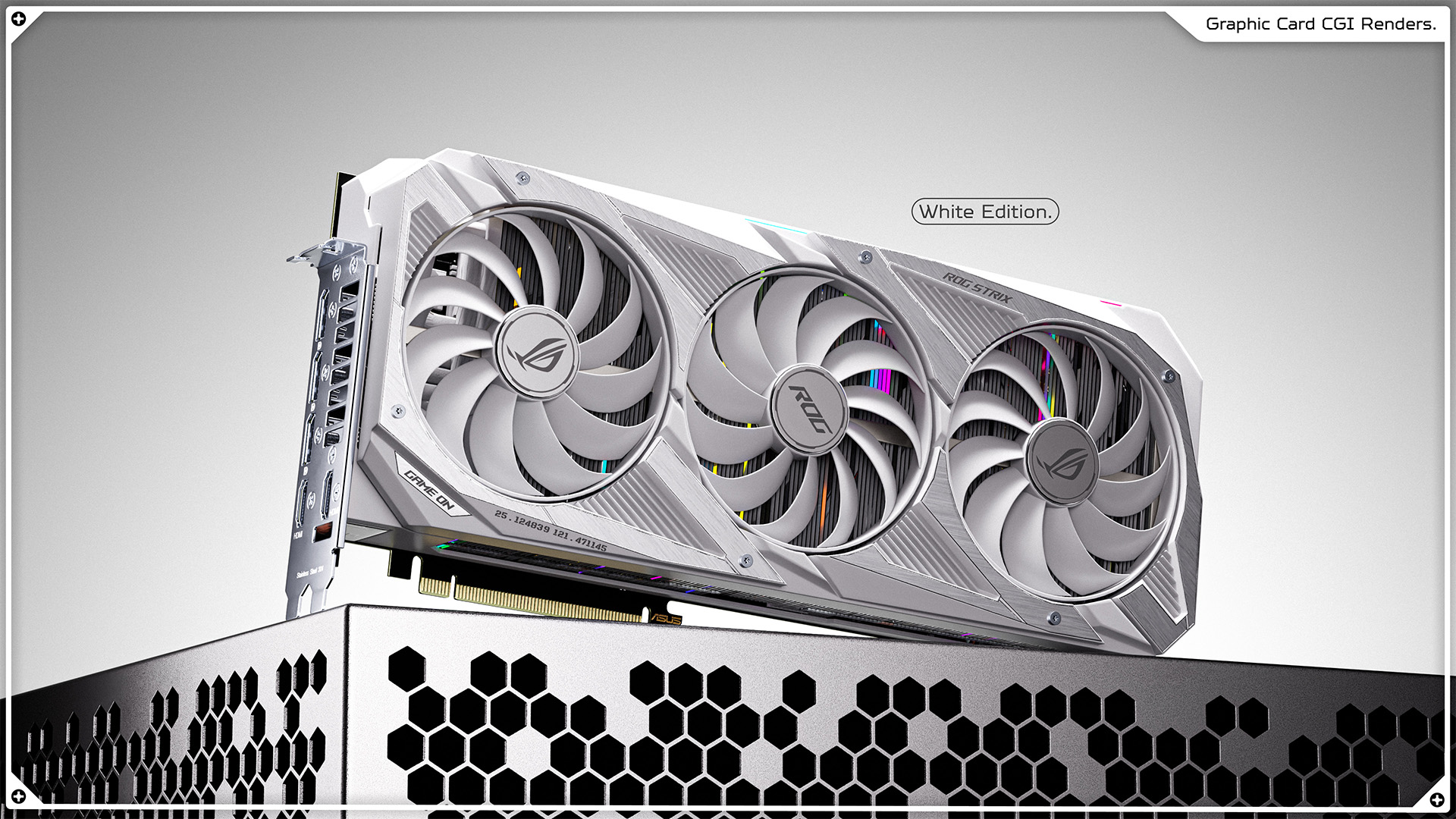 ASUS ROG Strix RTX 3090, 3D Product Visualization.
